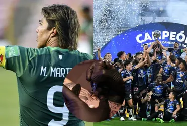 El goleador boliviano recibió una gran sorpresa al ver la imagen de un tatuaje dedicado a la grandeza del artillero.