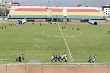 El equipo de Cochabamba que tiene su campo de juego en pésimas condiciones y la Federación podría sancionarlo.