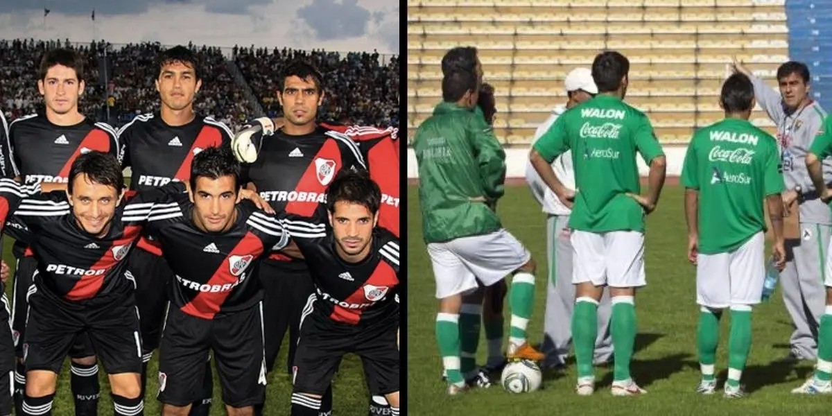 El jugador que brillaba en River Plate y jugó mucho tiempo en la Selección de Bolivia. 