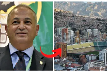 El presidente de la Federación Boliviana de Fútbol y un fuerte mensaje 