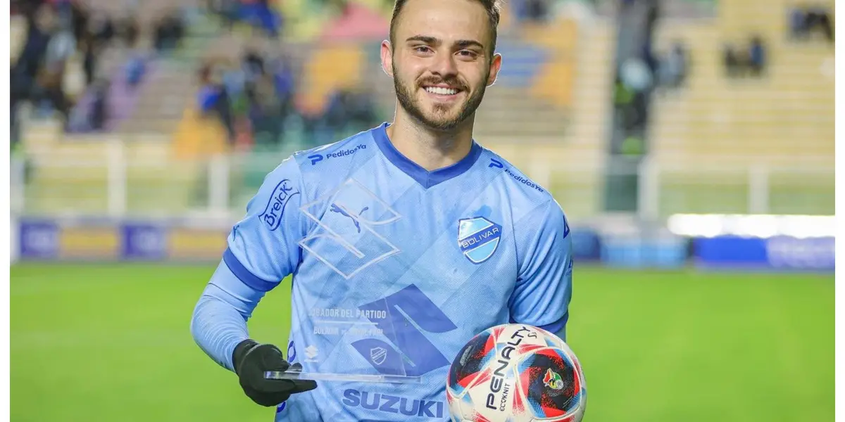 Gabriel Póveda, entre los futbolistas mas caros de Bolivia.