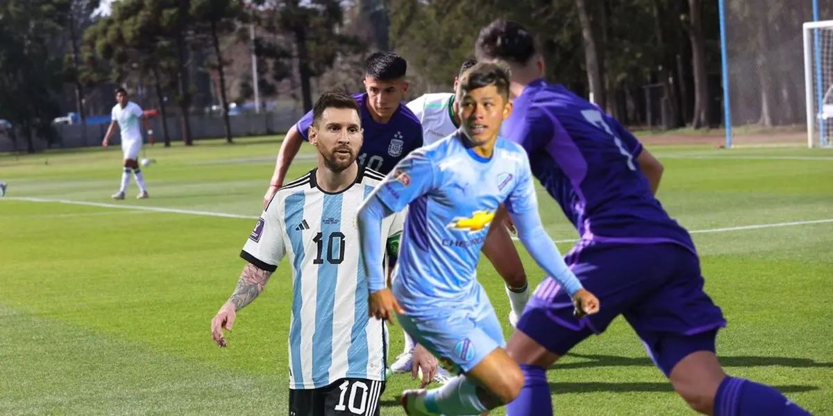 La Sub 23 jugó un amistoso frente a Argentina y Messi estuvo presente en la cancha.